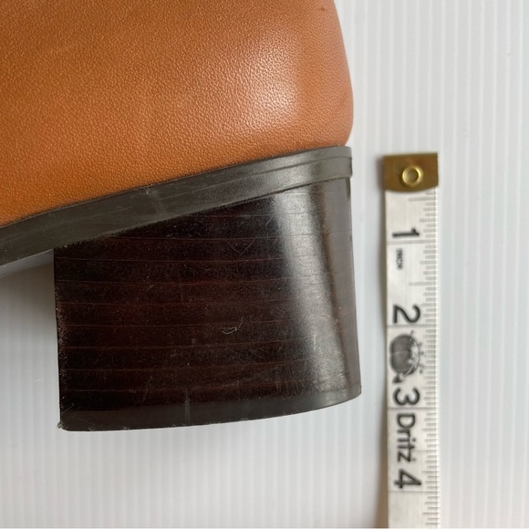 FORWARD Square Toe Leather Boots Cognac Brown Women’s Size 10 Classic Fall - Picture 14 of 14